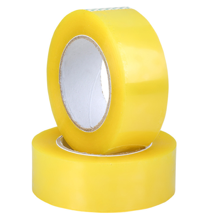 Paketna traka za siguranje paketa, vodootporna BOPP traka, prozirno bež boje, duljina 130 m, širina 45–55 mm
