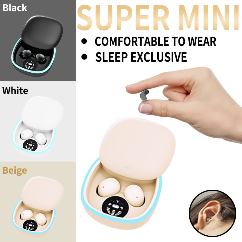 Bežične Bluetooth in-ear slušalice, nevidljiv mini dizajn, ultra kompaktne, dugi vijek baterije, režim spavanja, stereo zvuk, višestruko povezivanje, smanjenje buke, 360° zvuk, vodootporne
