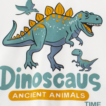 27Kids dječja kratkih rukava majica s dinosaurusom, korejskog stila, ljeto 2025