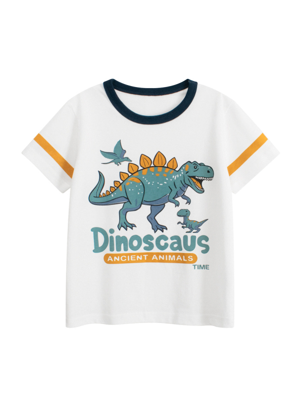 27Kids dječja kratkih rukava majica s dinosaurusom, korejskog stila, ljeto 2025