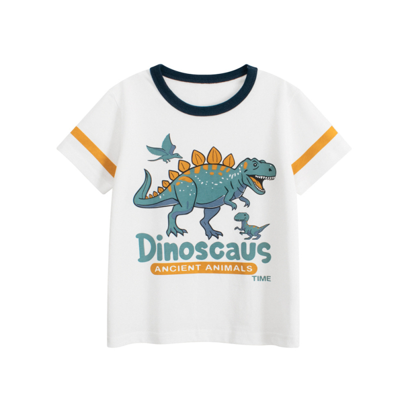 27Kids dječja kratkih rukava majica s dinosaurusom, korejskog stila, ljeto 2025