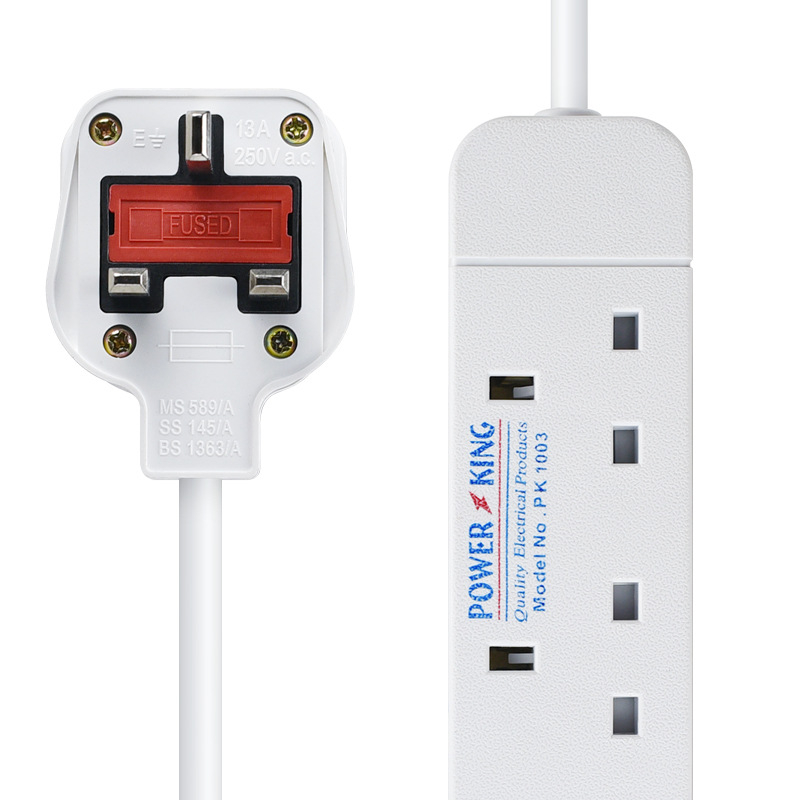 Produžni kabel s britanskim standardom utičnica i prekidačem