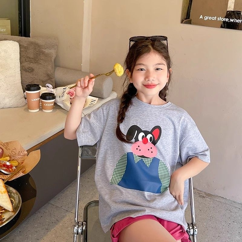 Lányoknak szóló rövid ujjú nyári póló, 2026-os új stílus, sokoldalú felső