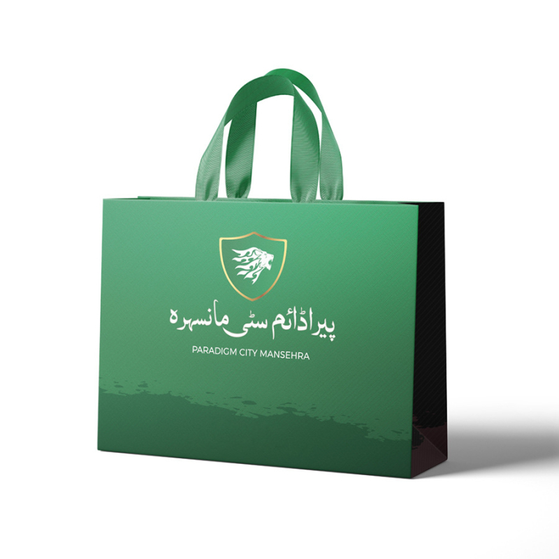 Personalizirane tote torbe za trgovinu odjećom s logotipom — šarene papirnate torbe Kraft papir, pakiranje darova