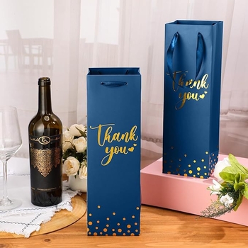 Torba za vino s prilagođenim logotipom, bijela kartonska torba