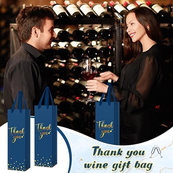 Torba za vino s prilagođenim logotipom, bijela kartonska torba