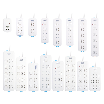 Xindatai produžni kabel s više utičnica, visokou snagom, bakreni vodiči, za dom i ured