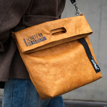 DuPont torba od kraft papira — prilagođena torba za rame, crossbody, vodootporna, minimalistička za svakodnevnu upotrebu i učenike