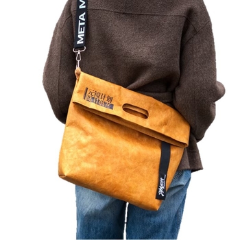 DuPont torba od kraft papira — prilagođena torba za rame, crossbody, vodootporna, minimalistička za svakodnevnu upotrebu i učenike