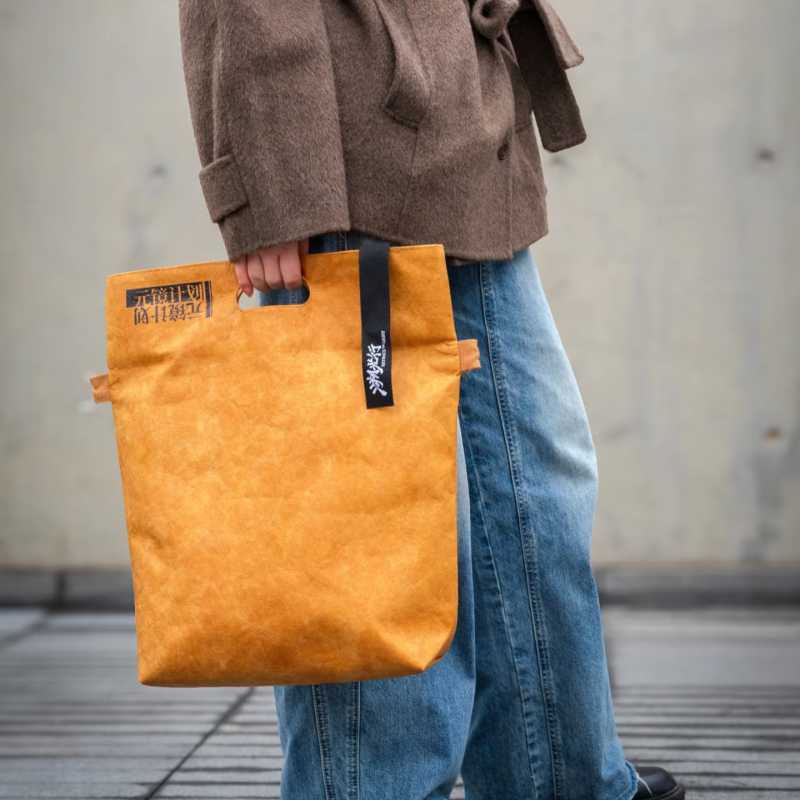 DuPont torba od kraft papira — prilagođena torba za rame, crossbody, vodootporna, minimalistička za svakodnevnu upotrebu i učenike