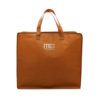 Torba tote od netkanog materijala s laminiranim panelima, toplinski pritisk, prilagodljiv otisak logotipa