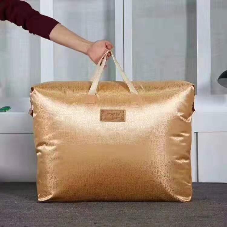 Oxford Jacquard tote torba za svilu deku, deku od perja i zimsku deku; crvena torba u obliku ingota; netkana torba