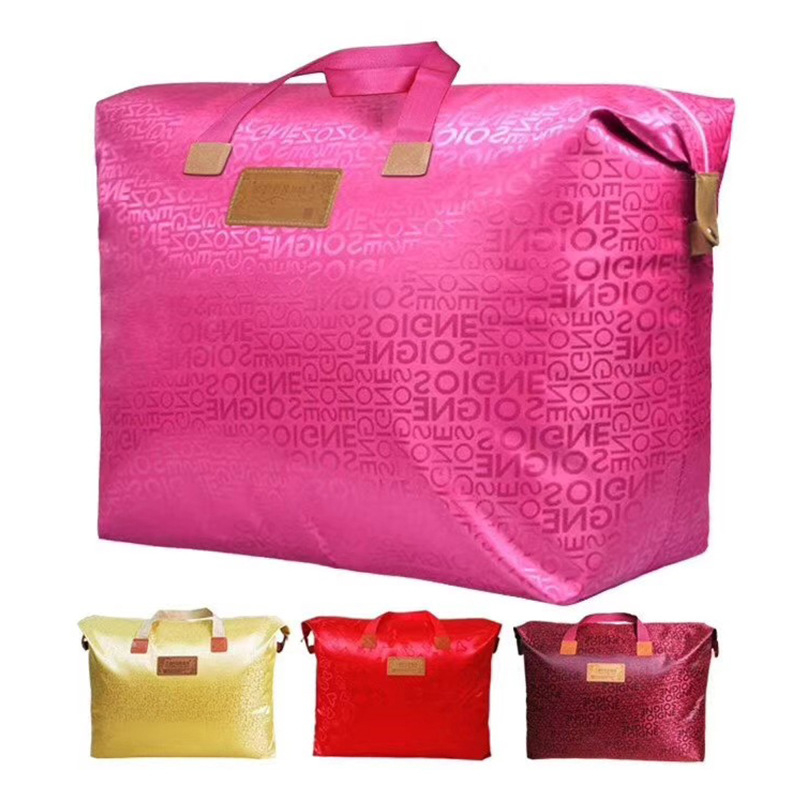 Oxford Jacquard tote torba za svilu deku, deku od perja i zimsku deku; crvena torba u obliku ingota; netkana torba