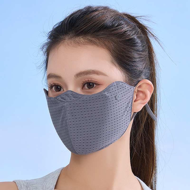 Maska za zaštitu od sunca s Ice Silk hlađajućeg materijala, prozračna mrežasta maska za uši, za outdoor biciklizam