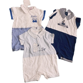 Salopetă de bebeluș din bumbac, bretele, mâneci scurte, unisex