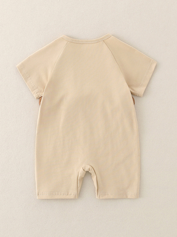 Ljetni pamučni romper za novorođenčad, kratkih rukava, unisex, za dob 0–12 mjeseci, do 80 cm