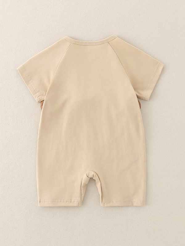 Ljetni pamučni romper za novorođenčad, kratkih rukava, unisex, za dob 0–12 mjeseci, do 80 cm