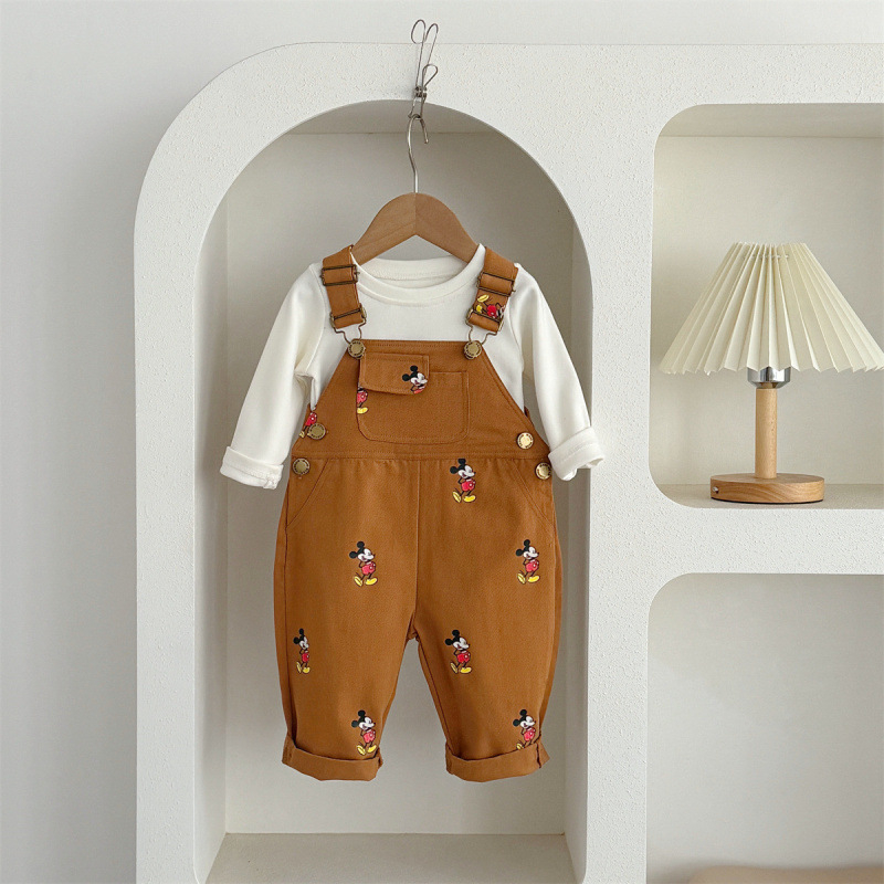 Trendi bébi overál két darabos szett pólóval – tavaszi