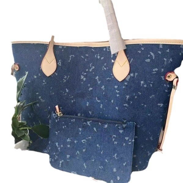 Ženska tote torba u denimu, velika kapaciteta, crossbody torba, minimalistički dizajn
