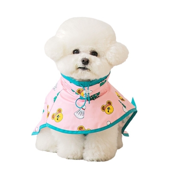 Vodootporna kišna jakna za psa s kapuljačom, karikaturalnog stila, za male i velike pse (Teddy/Bichon)