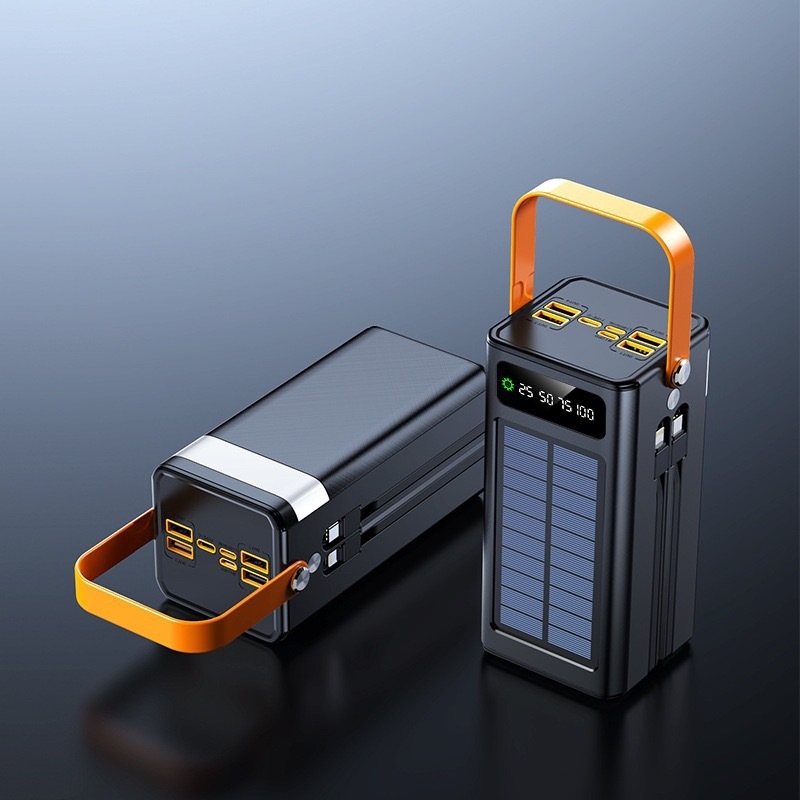 Vanjska power banka 120W brzog punjenja, kapaciteta 200000 mAh, s ugrađenim kabelom, za prijenos uživo na otvorenom