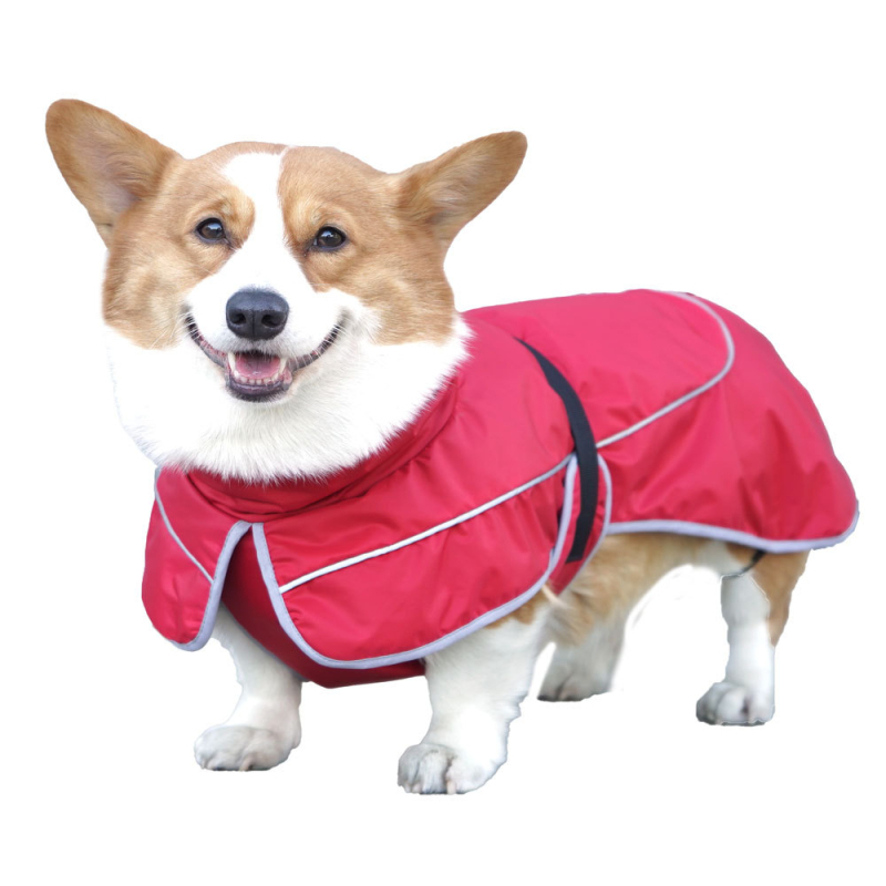 Zimski kišni kaput za pse od poliestera, za male, srednje i velike pse; pogodan za corgi i border collie