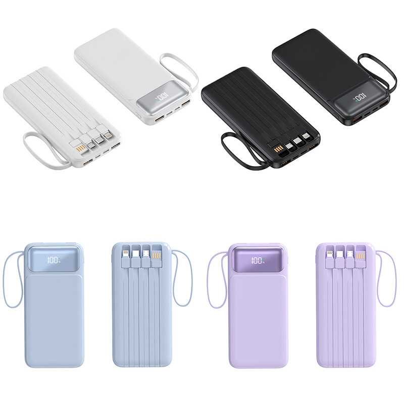 3C certificirani Power Bank s brzim punjenjem, velikim kapacitetom, prijenosan, s uključenim kabelom, pogodan za let, mogućnost prilagođavanja logotipa