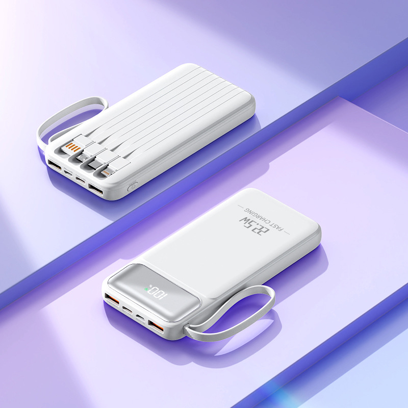 3C certificirani Power Bank s brzim punjenjem, velikim kapacitetom, prijenosan, s uključenim kabelom, pogodan za let, mogućnost prilagođavanja logotipa