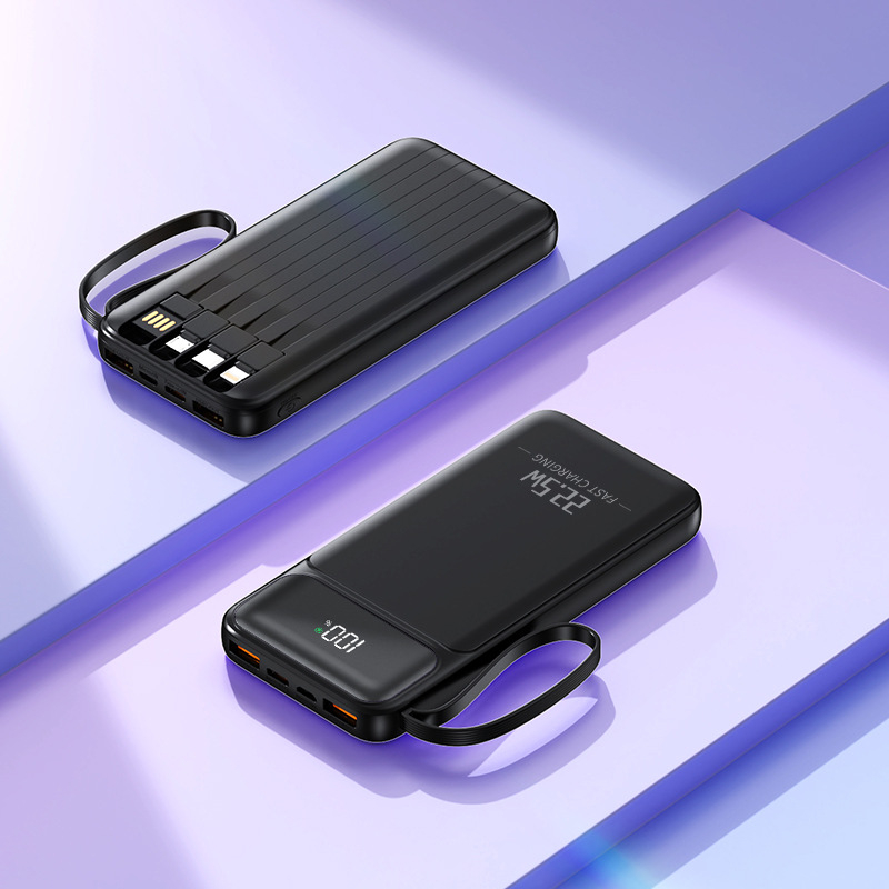 3C certificirani Power Bank s brzim punjenjem, velikim kapacitetom, prijenosan, s uključenim kabelom, pogodan za let, mogućnost prilagođavanja logotipa