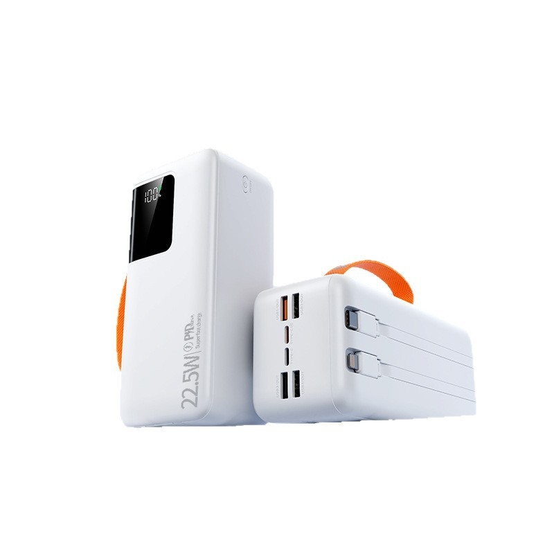 Power banka 50000mAh s velikim kapacitetom, digitalni zaslon, ugrađen kabel, brzo punjenje 22,5W