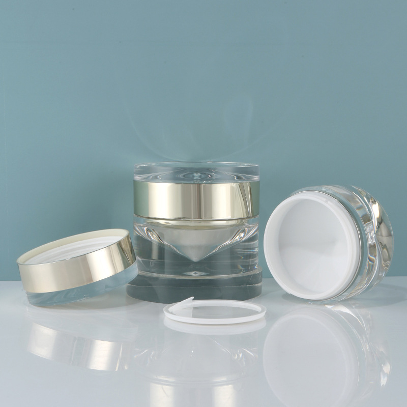 Akril gyémánt mintázatú lotion adagoló üveg, kiváló minőségű átlátszó esszencia tartó, kozmetikai csomagolás, 50 g-os arckrém üveg
