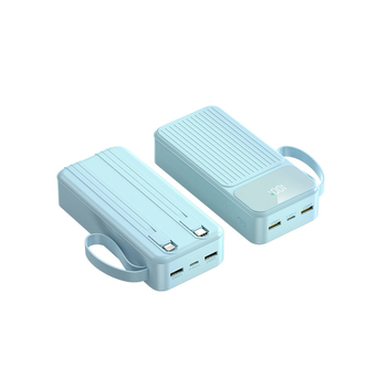 Nova power banka s digitalnim zaslonom, ugrađen kabel, PD22.5W brzo punjenje, 20000mAh, prilagođeni logo