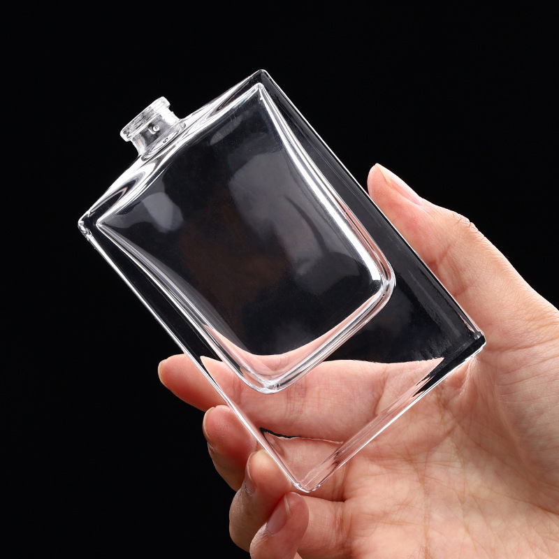 Újratölthető üres parfümös üveg 50 ml folyamatos permetezővel, 15 mm-es snap-on fúvóka