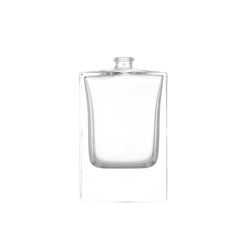 Újratölthető üres parfümös üveg 50 ml folyamatos permetezővel, 15 mm-es snap-on fúvóka