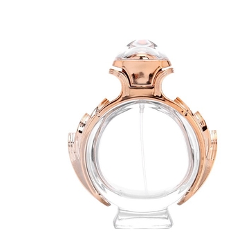 100 ml-es üvegparfüm, snap-on kupakkal, luxus és istenség ihletésű, átlátszó