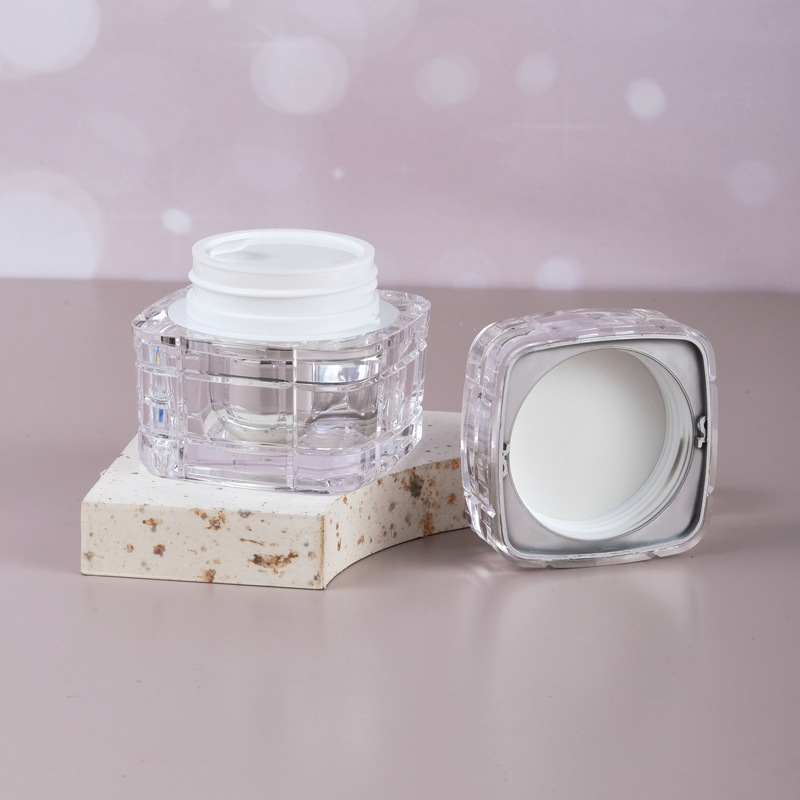 Bambusz ízületes dizájnnal rendelkező akril kozmetikai üveg; esszencia/lotion üveg, 100 ml, 50 ml és 30 ml