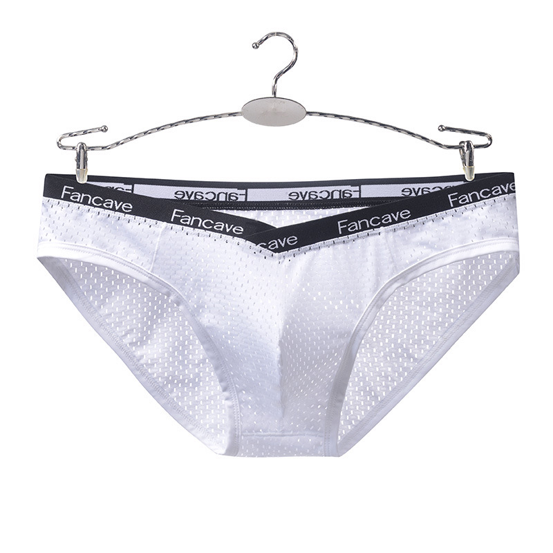 Muške boxerice od ice silk mreže, srednji pojas, prozračne, ultra tanke