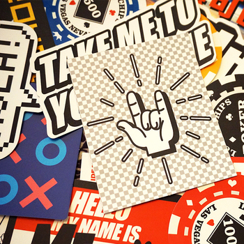 Mu Chun naljepnice za prtljagu s uličnim grafitom, vodootporne, nepravilnog oblika, 26 komada