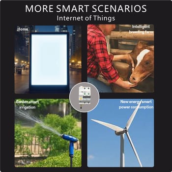RS-485 безжичен дистанционен превключвател за IoT интелигентен прекъсвач с защита от пренапрежение, ниско напрежение и утечки на ток