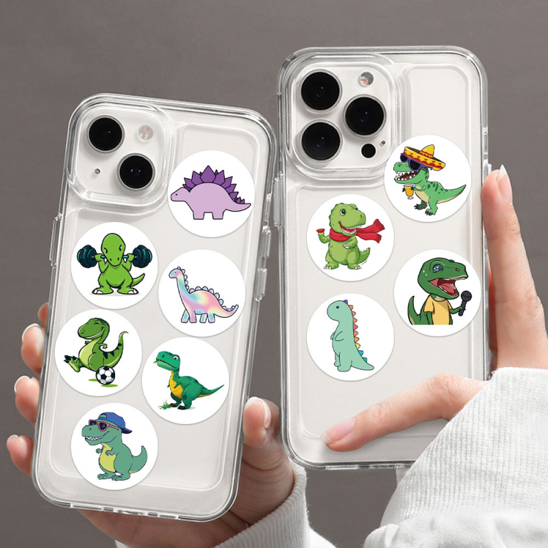 500 dinosaurskih crtić naljepnica za DIY dnevnik dekoraciju, vodootporne naljepnice za zatvaranje kuverti
