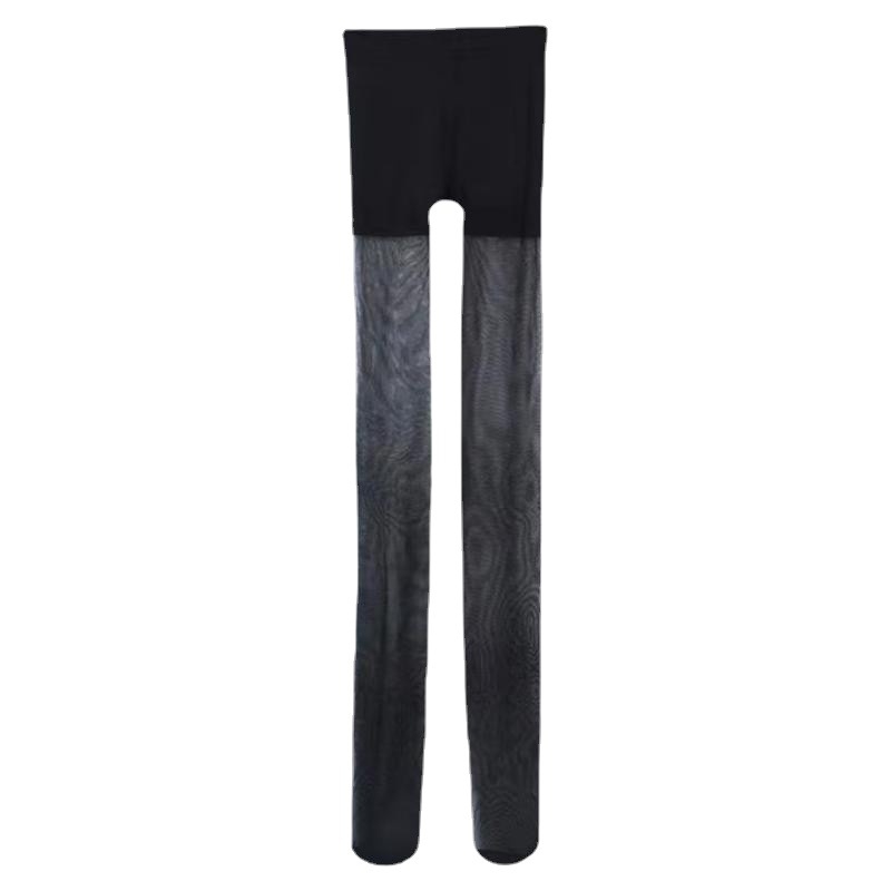Crne ultra-tanke žene pantyhose s motivom ananasa, 5D