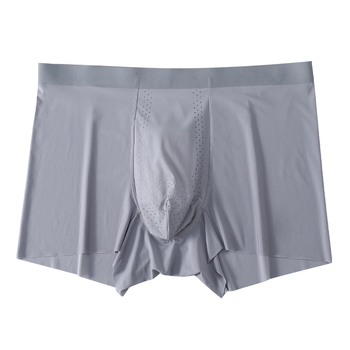 Muške bokserice od Ice Silk za ljeto, prozračne, s Mulberry Silk podstavom, jednobojne