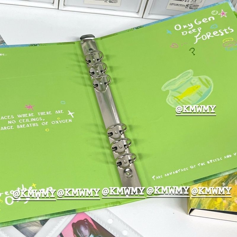 Oxygen Forest A5 album za kartice, korejskog stila inspiriranog Instagramom, 3-inčne kartice za obožavatelje, četiri džepa, pohrana razglednica promjera 5 inča