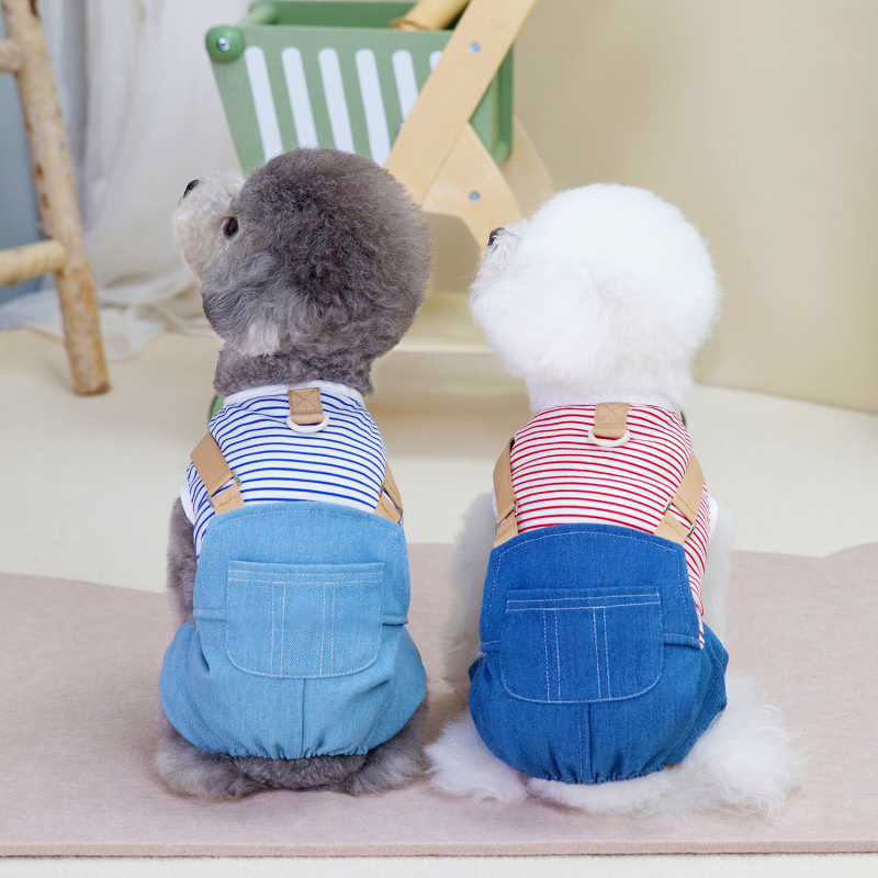 Denim hlače za psa s četiri noge za proljeće i ljeto – kućna odjeća