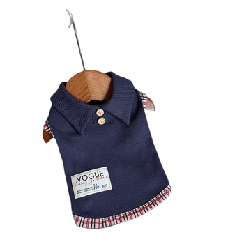 Jesen-zimski preppy stil za kućne ljubimce: haljina-košulja za male pse — Bichon Frisé, Toy Pudel, Miniaturni Šnaucer.
