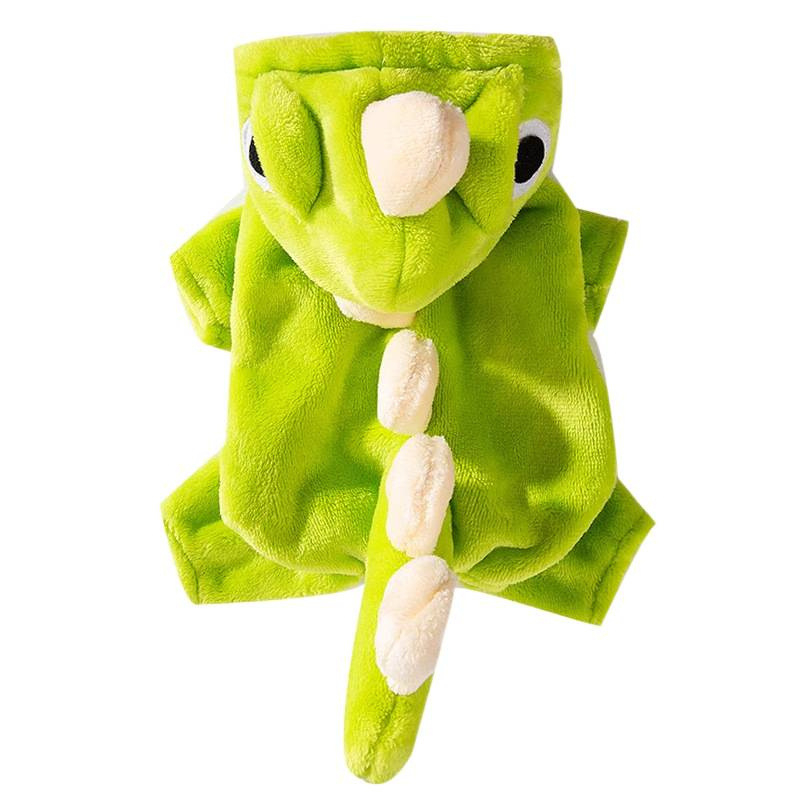 Jesensko-zimska odjeća za mačke i pse, plišani dinosaurus uzorak, anti-shedding, topla zimska odjeća