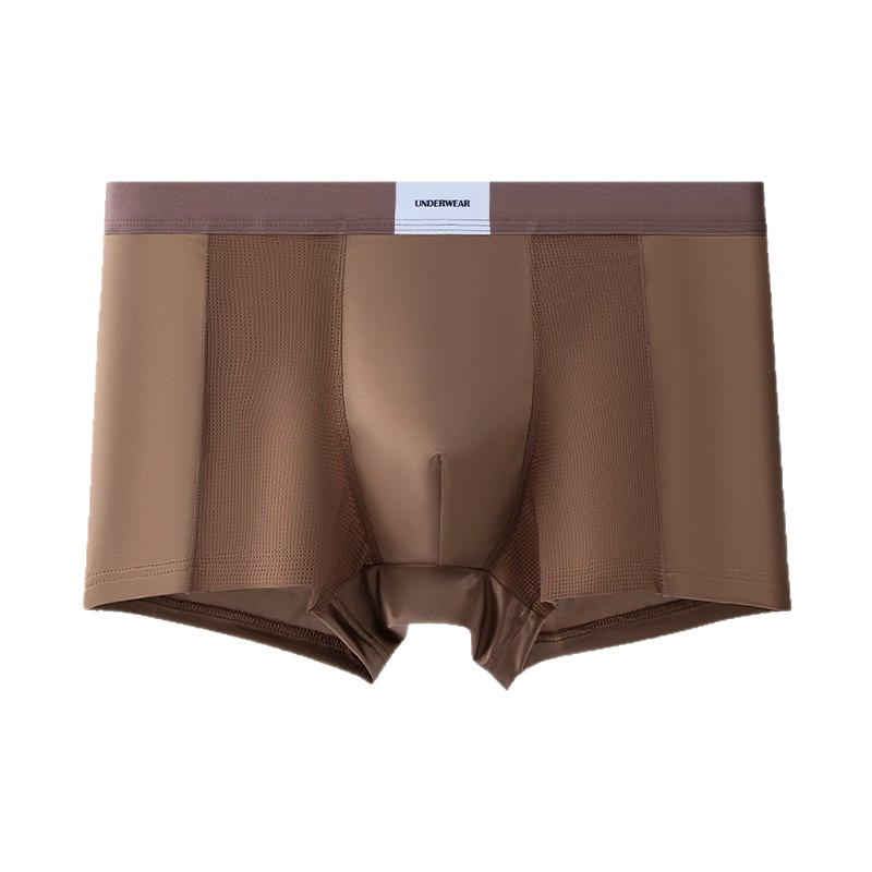 Muške bokserice od satena s Ice Silk, prozračne, ljetna svježina, luksuzno donje rublje