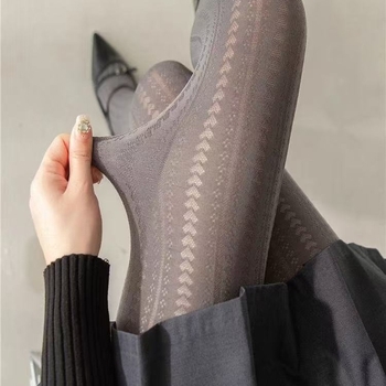 Maillard boja serije: leggings i hulahopke s motivom srca, crne čarape, debele za proljeće i jesen, bijele i sive čarape za efekt golih nogu