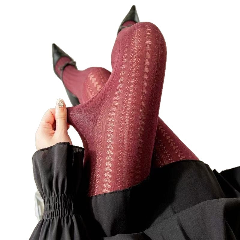 Maillard boja serije: leggings i hulahopke s motivom srca, crne čarape, debele za proljeće i jesen, bijele i sive čarape za efekt golih nogu