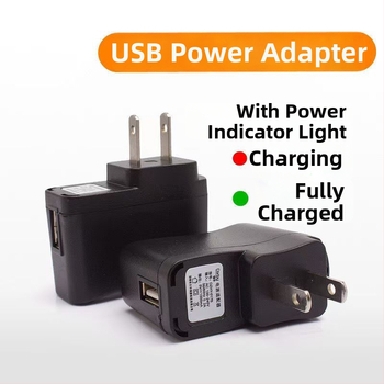 USB nabíjačka s meniacou farbou, 5V 1A s indikátorom